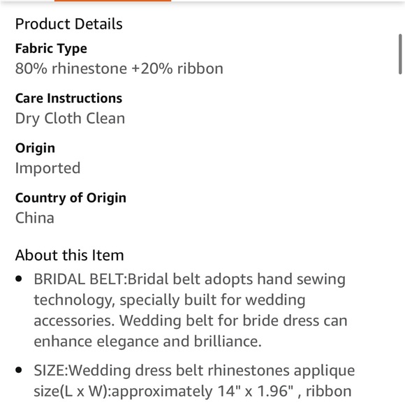 💍Wedding Dress Belt💍💐💒👰🏻👰🏼‍♀️🤵🏻🤵🏻‍♂️ - Picture 8 of 10